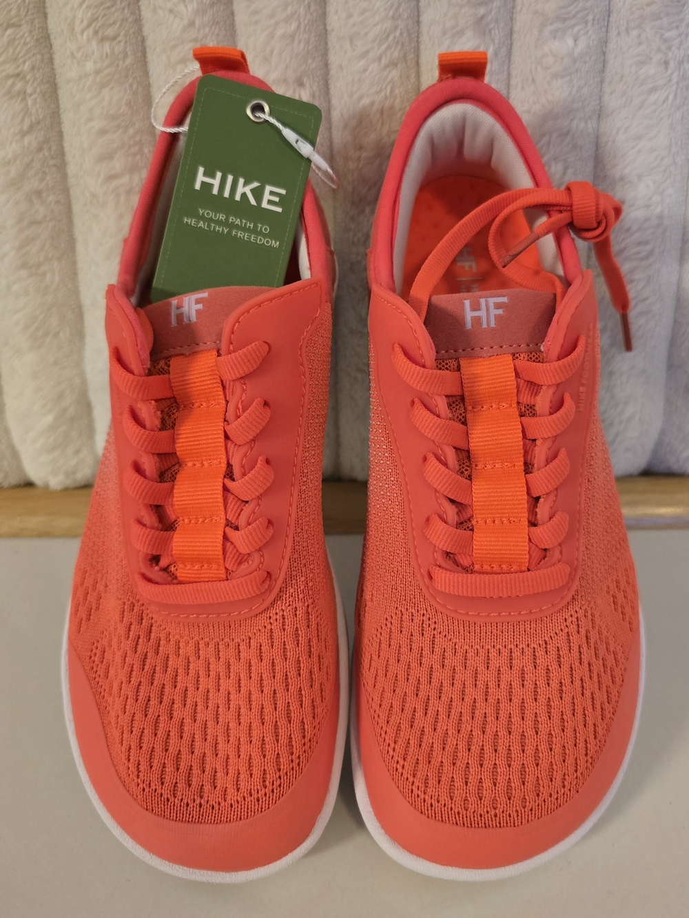NWT Hike Footwear HF Stride Barefoot Shoes Coral Orange Womens 6 / Mens 4
